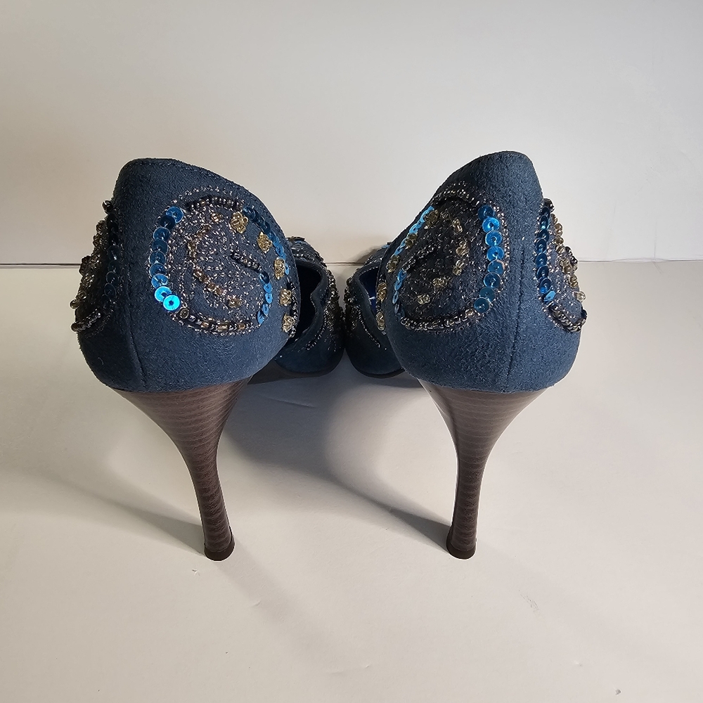 Anne Michelle Bling Heels Shoes NEW sz 7 - Picture 3 of 9